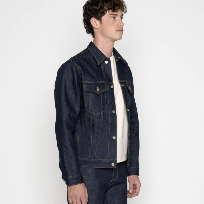 Naked & Famous Denim Denim Jacket Dirty Elephant 14