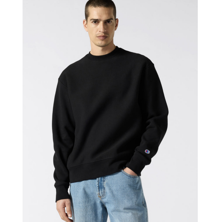 Champion Reverse Weave Lightweight Reverse Weave Crewneck Sweatshirt Black