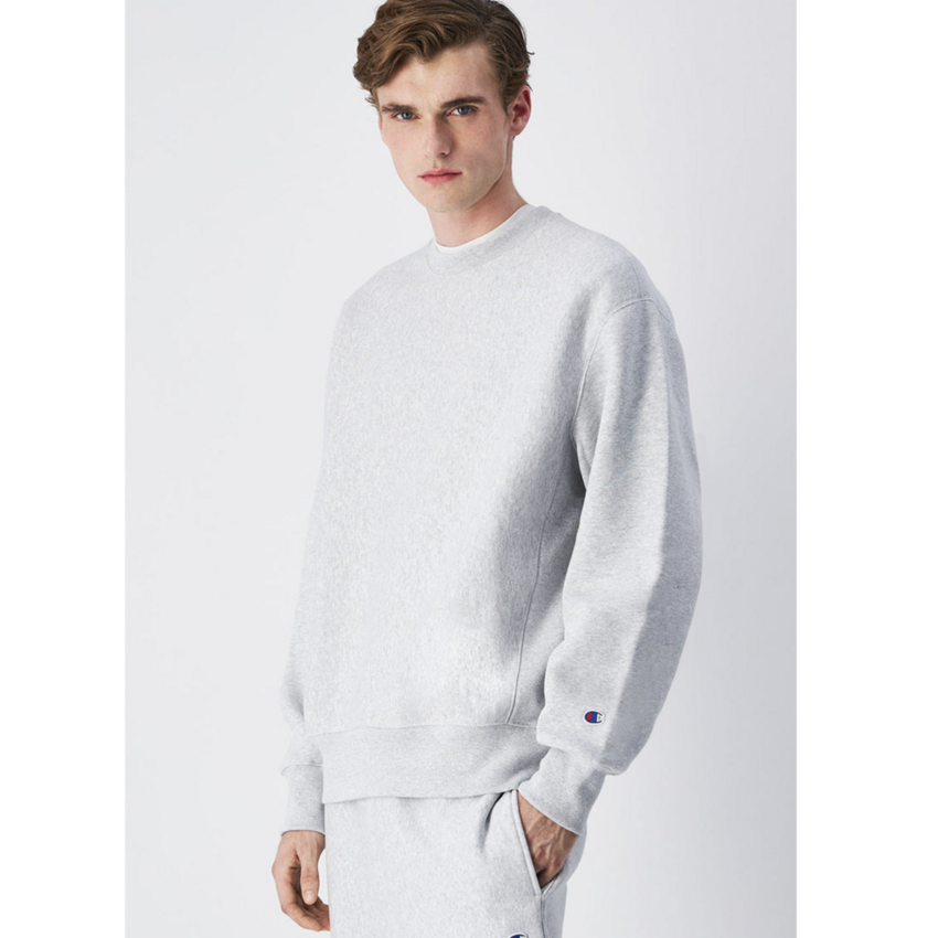 Champion Reverse Weave Lightweight Reverse Weave Crewneck Sweatshirt Light Grey