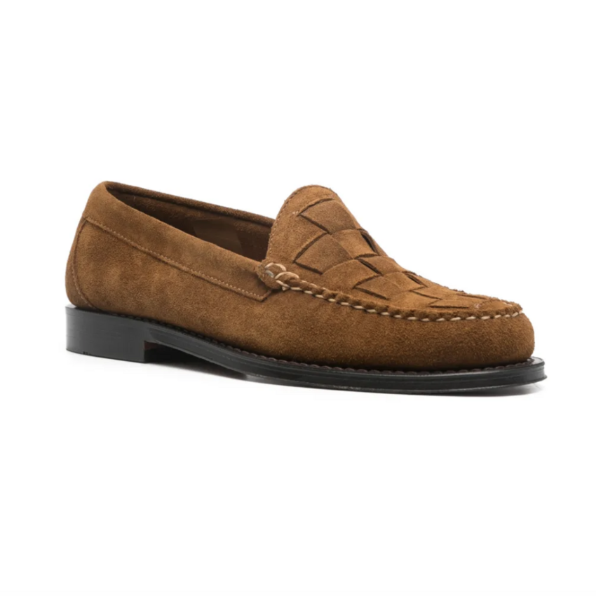 G.H. Bass Weejun Heritage Venetian Weave Mid Brown Suede