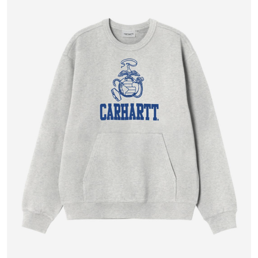 Carhartt WIP Pond Corps Sweatshirt Ash Heather