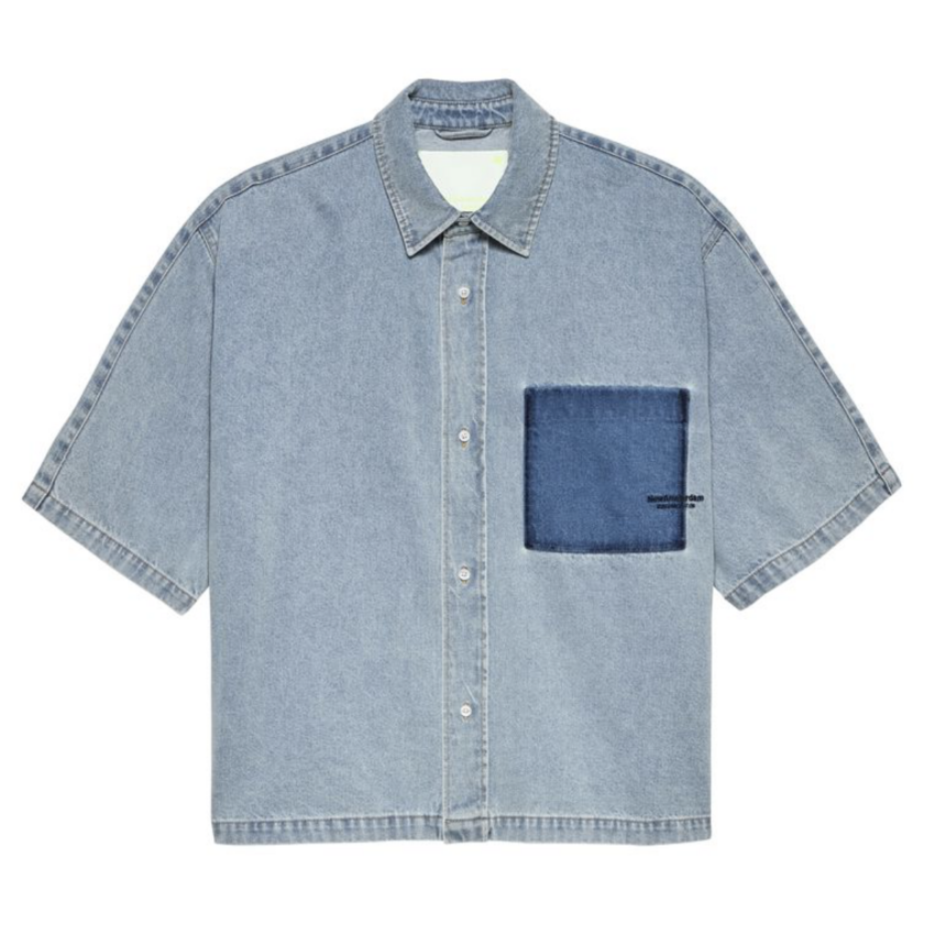 New Amsterdam Surf Association  Lyocell Short Sleeves Shirt Light Blue