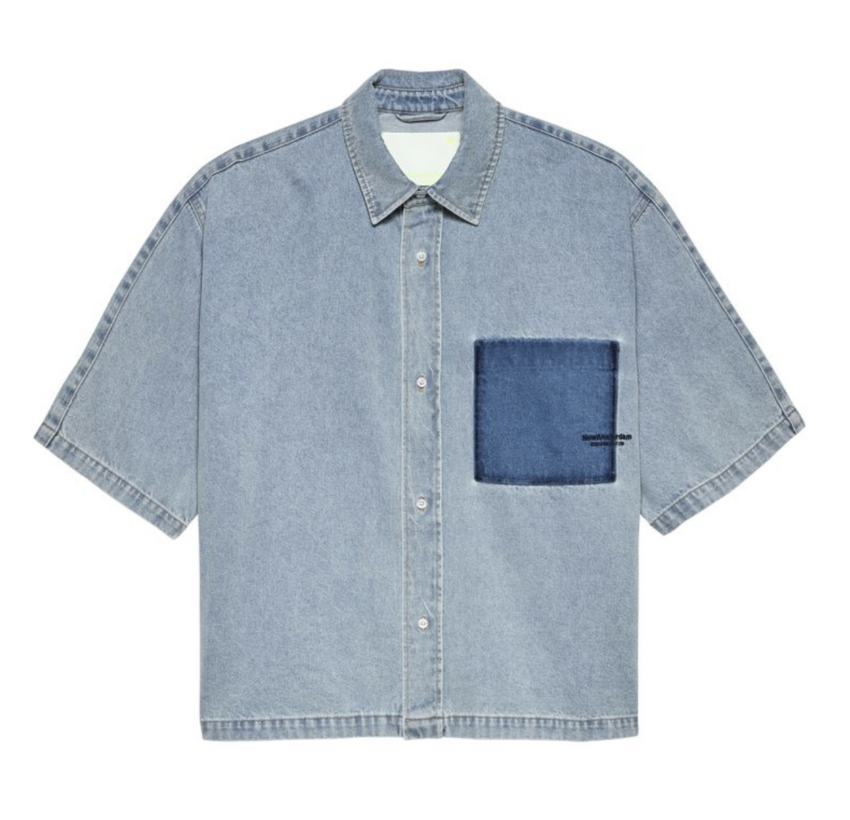 New Amsterdam Surf Association  Lyocell Short Sleeves Shirt Light Blue