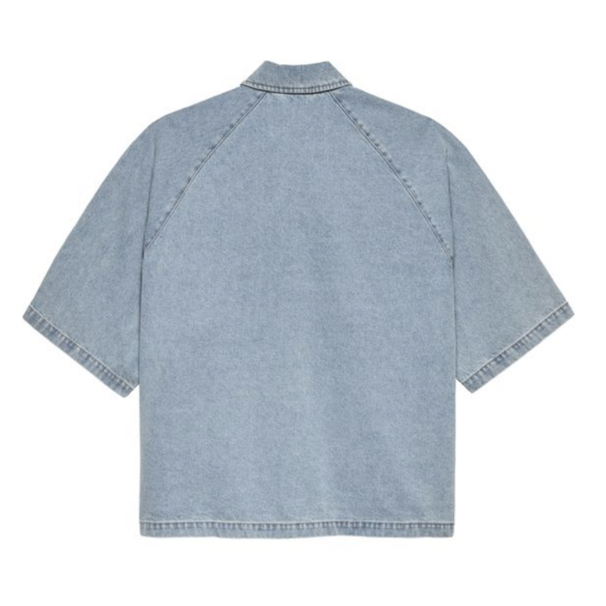 New Amsterdam Surf Association  Lyocell Short Sleeves Shirt Light Blue