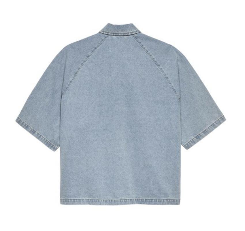 New Amsterdam Surf Association  Lyocell Short Sleeves Shirt Light Blue