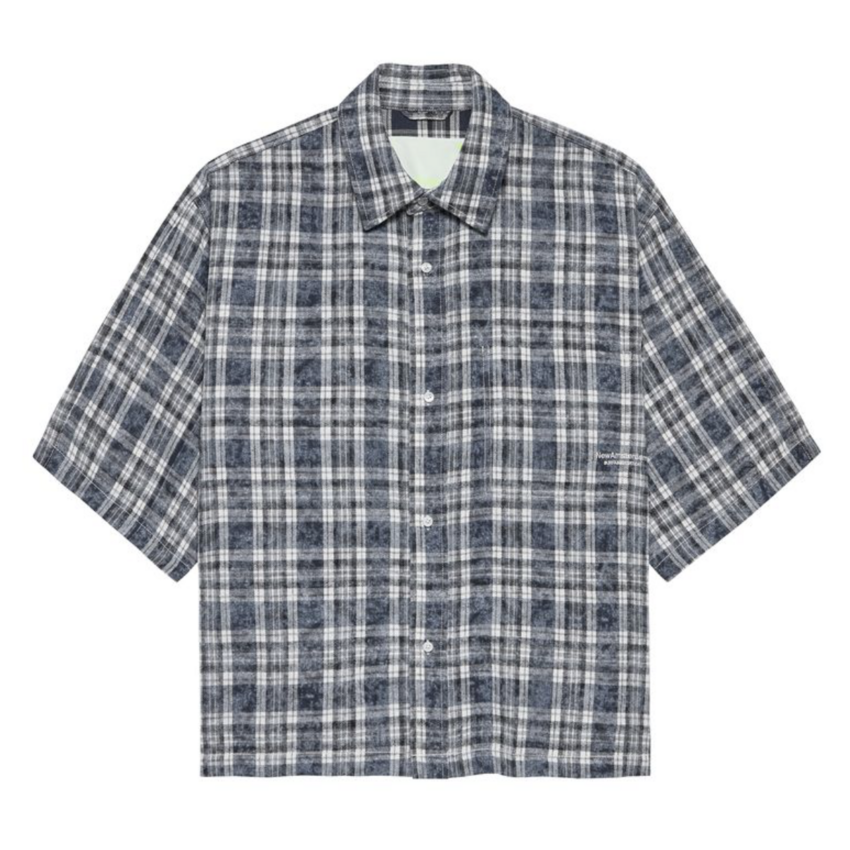 New Amsterdam Surf Association  Wijk Shirt Short Sleeves Bleached Check