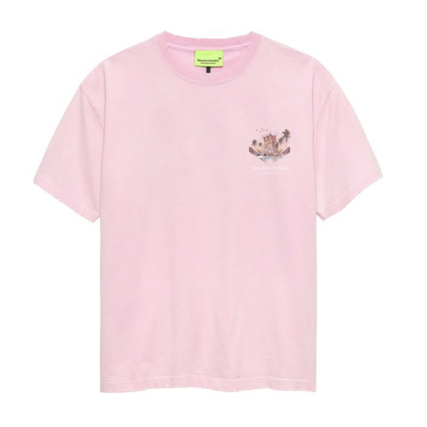 New Amsterdam Surf Association  Tropical Tee Pink Lady