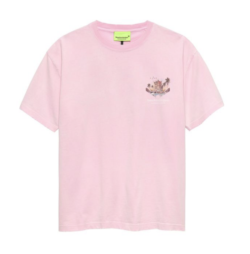New Amsterdam Surf Association  Tropical Tee Pink Lady