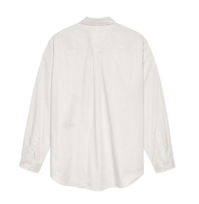 New Amsterdam Surf Association  Beach Shirt Stripe Vanilla