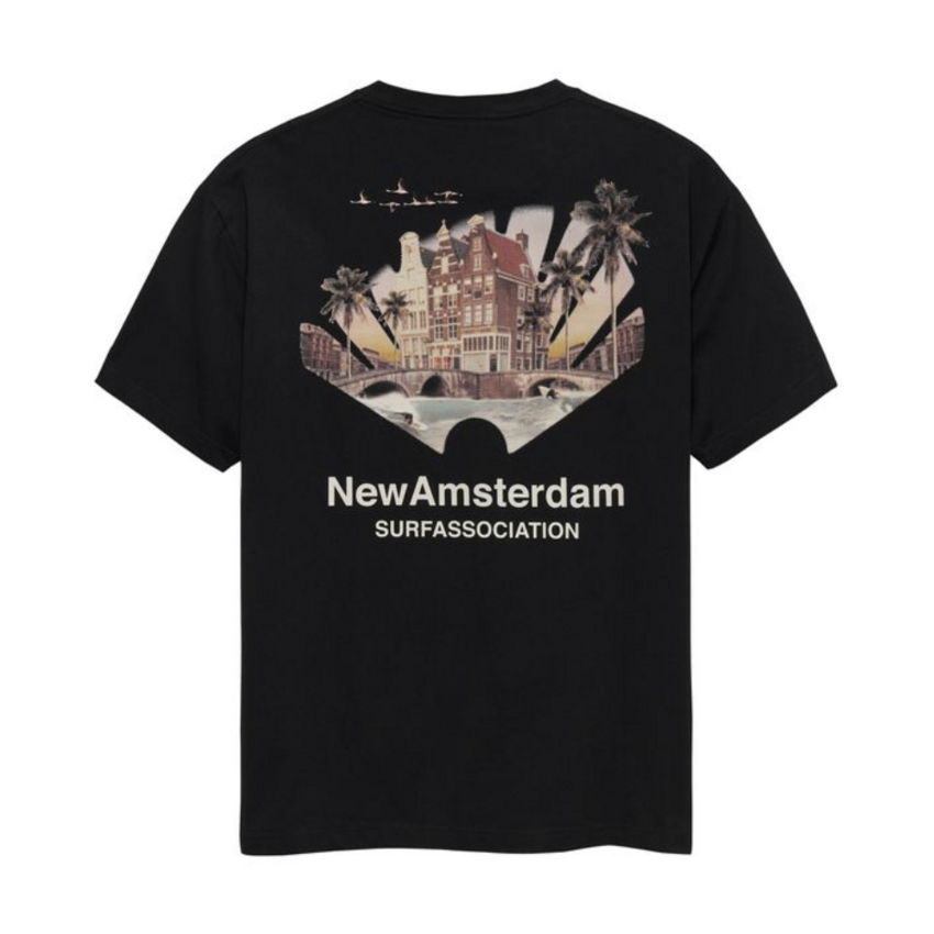 New Amsterdam Surf Association  Tropical Tee Black