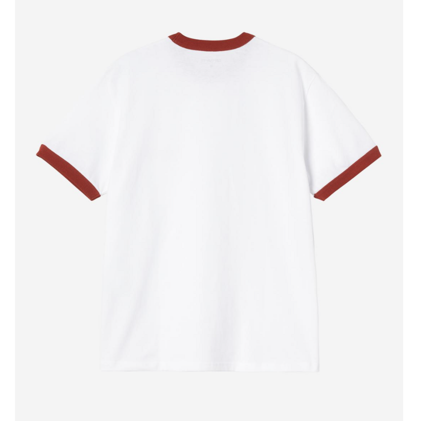 Carhartt WIP S/S Ip Ringer T-Shirt White/Red