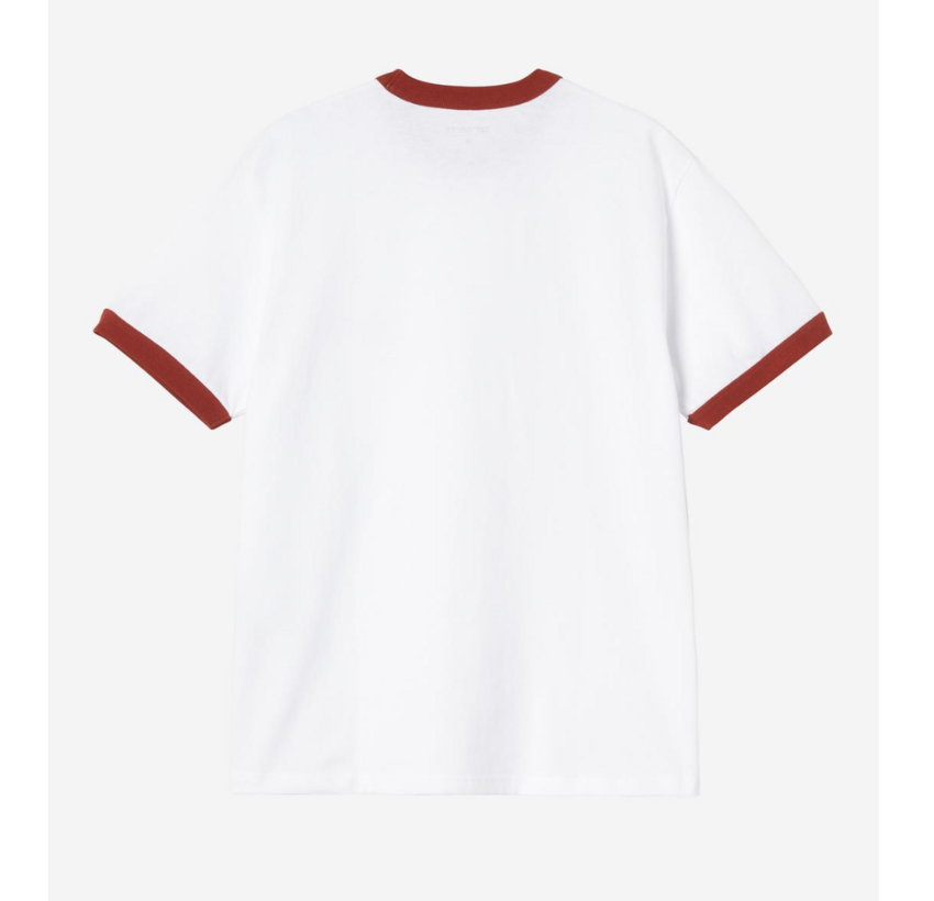Carhartt WIP S/S Ip Ringer T-Shirt White/Red