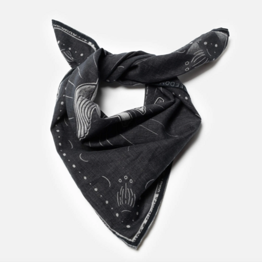 Nudie Jeans Ingrid Bandana Counterpoints Black