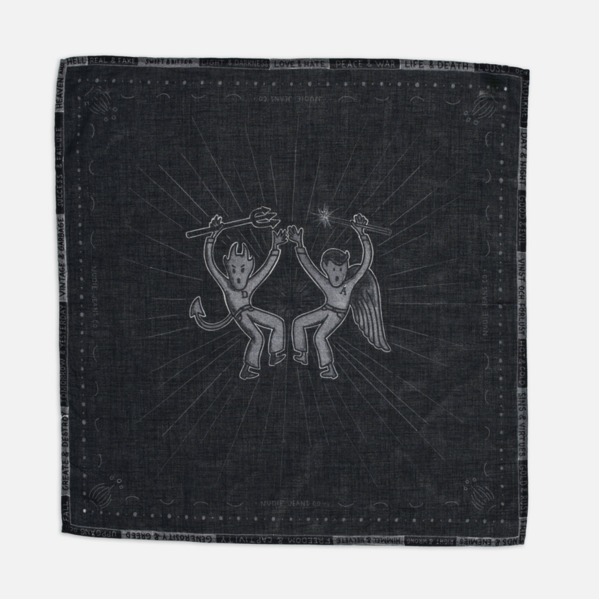 Nudie Jeans Ingrid Bandana Counterpoints Black