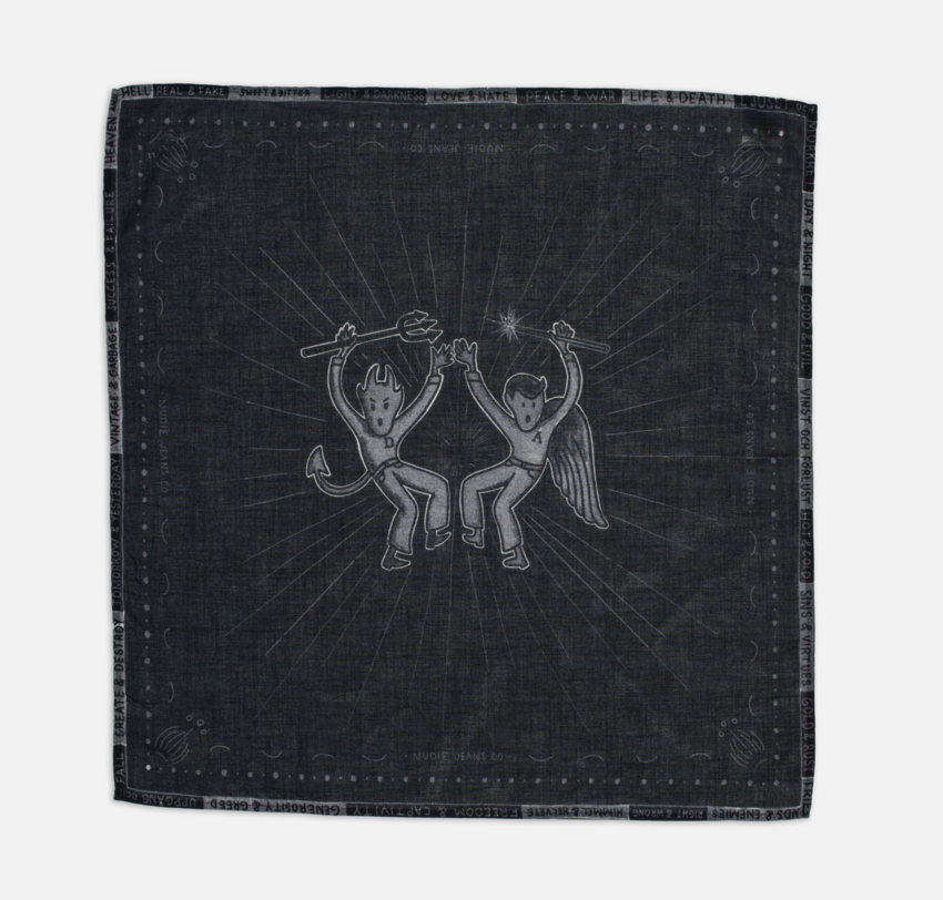 Nudie Jeans Ingrid Bandana Counterpoints Black