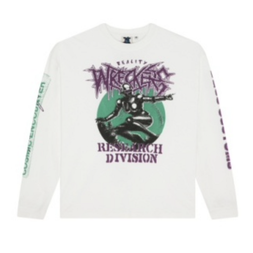 Deus Ex Machina Cosmic Encounter LS Tee Vintage White