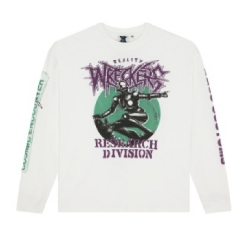 Deus Ex Machina Cosmic Encounter LS Tee Vintage White