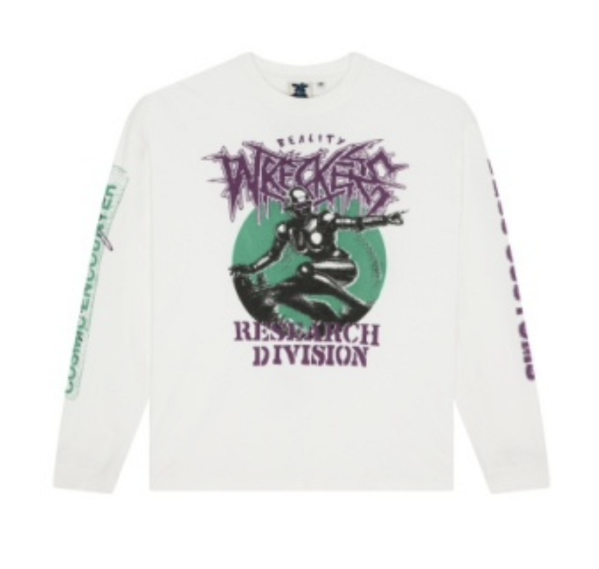 Deus Ex Machina Cosmic Encounter LS Tee Vintage White