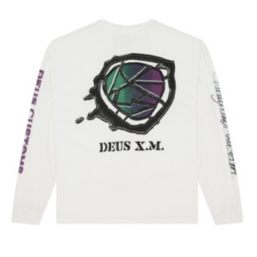 Deus Ex Machina Cosmic Encounter LS Tee Vintage White