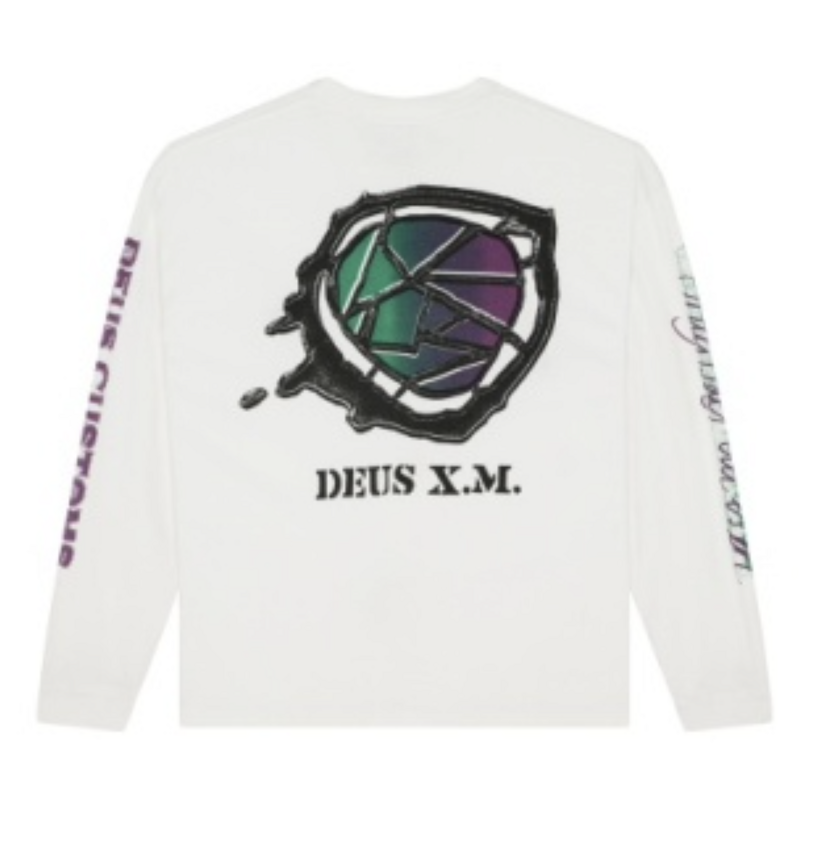 Deus Ex Machina Cosmic Encounter LS Tee Vintage White