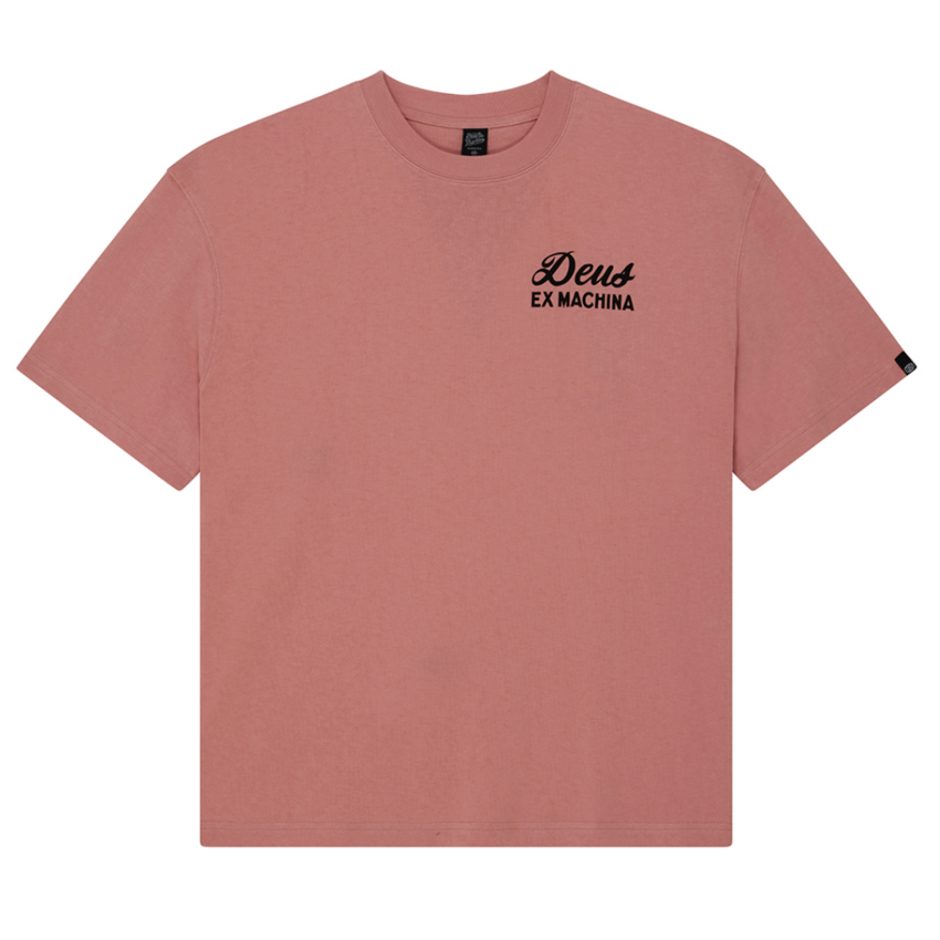 Deus Ex Machina Seoul Sign Tee Lobster Bisque Pink
