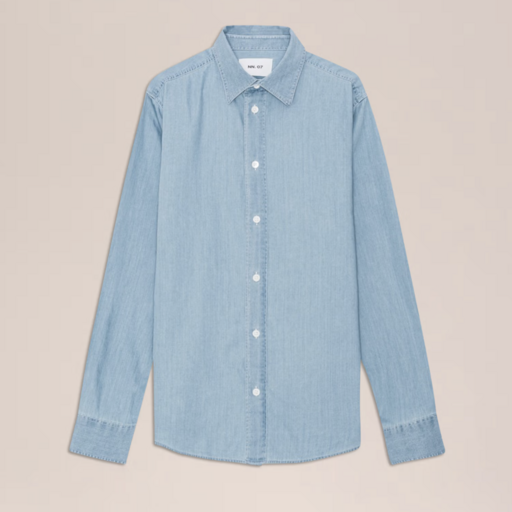 NN.07 Colby Shirt 5765 Bleached Indigo