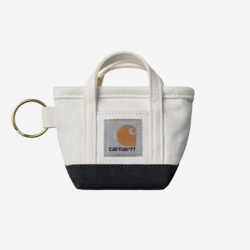 Carhartt WIP Mini Tote Bag Keychain Natural/Blue
