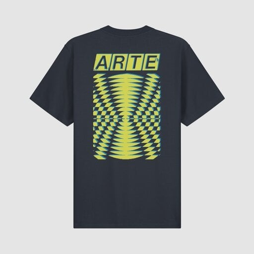 ARTE Antwerp Abstract Back Print T-shirt Navy