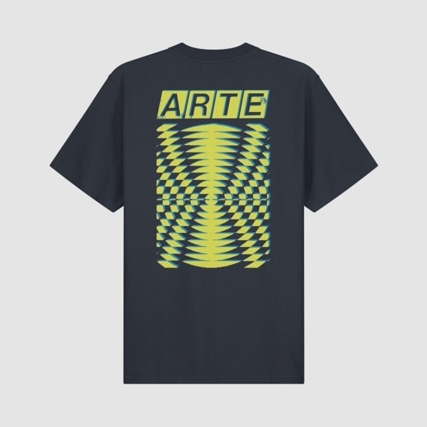ARTE Antwerp Abstract Back Print T-shirt Navy