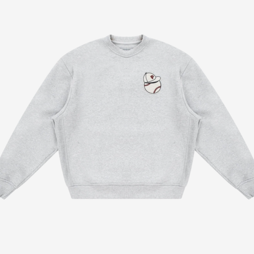 PAL Sporting Goods At Bat Crewneck Light Gray Marl