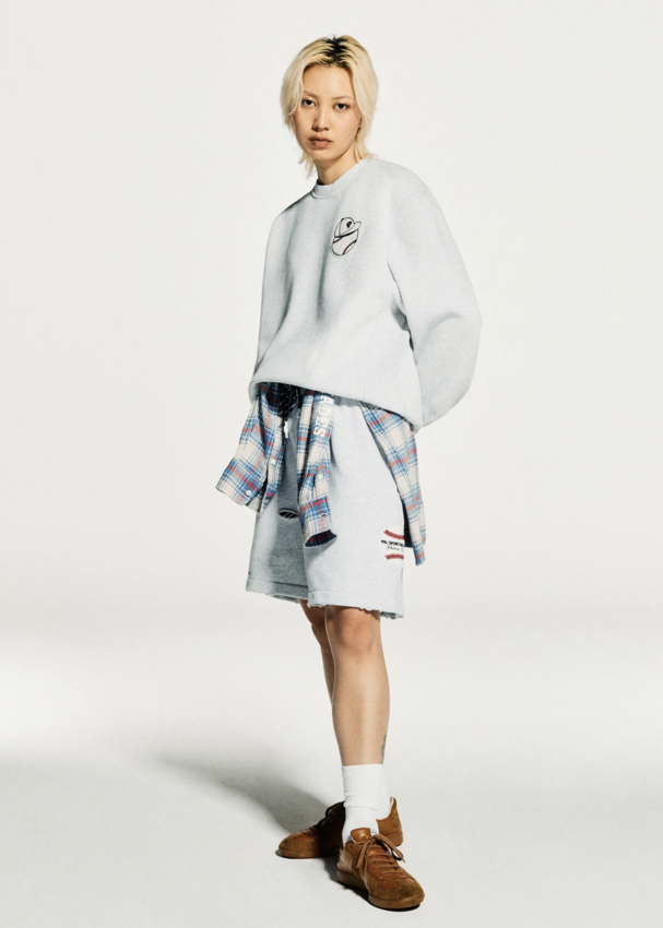 PAL Sporting Goods At Bat Crewneck Light Gray Marl