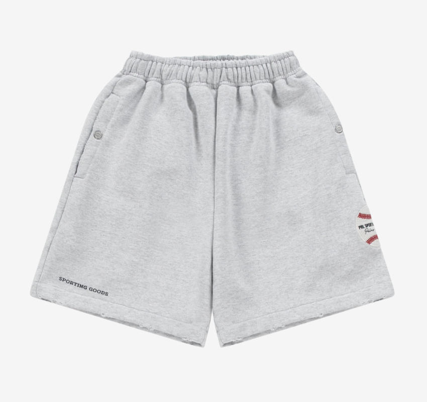 PAL Sporting Goods Homerun Shorts Light Grey Marl