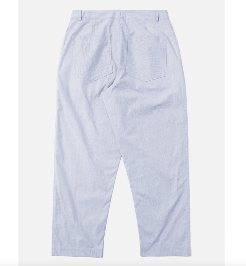 Universal Works Duke Pant Navy Stripe