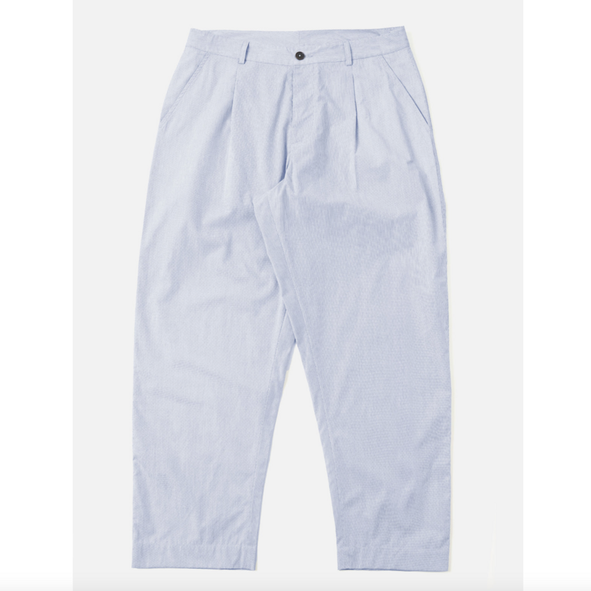 Universal Works Duke Pant Navy Stripe