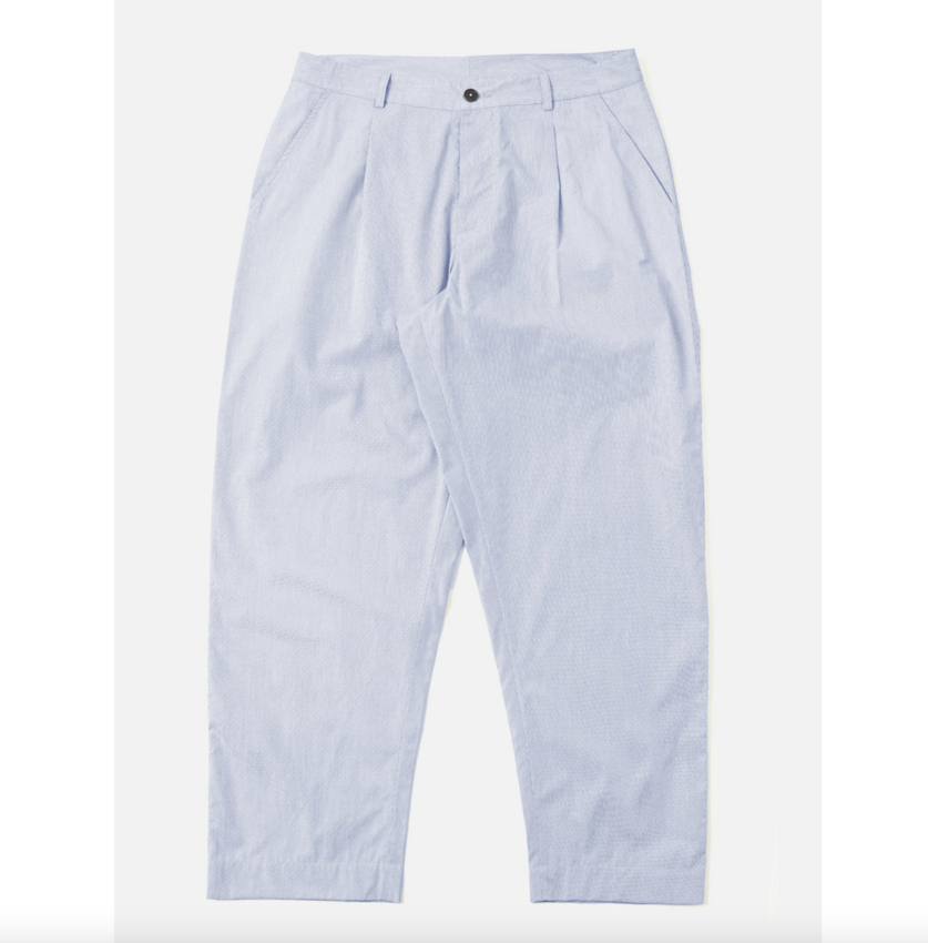 Universal Works Duke Pant Navy Stripe