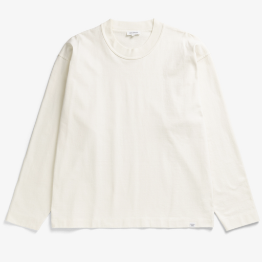 Norse Projects  Isefjord Compact Cotton LS Polo Ecru