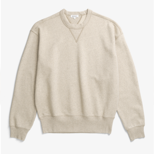 Norse Projects  Kulhuse Cotton Linen Loopback Sweatshirt Natural