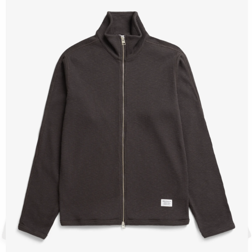 Norse Projects  Teno Military Rib Zip Cardigan Shale