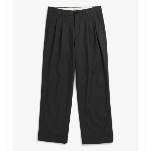 Norse Projects  Hestur Relaxed Twill Pleated Trouser Black