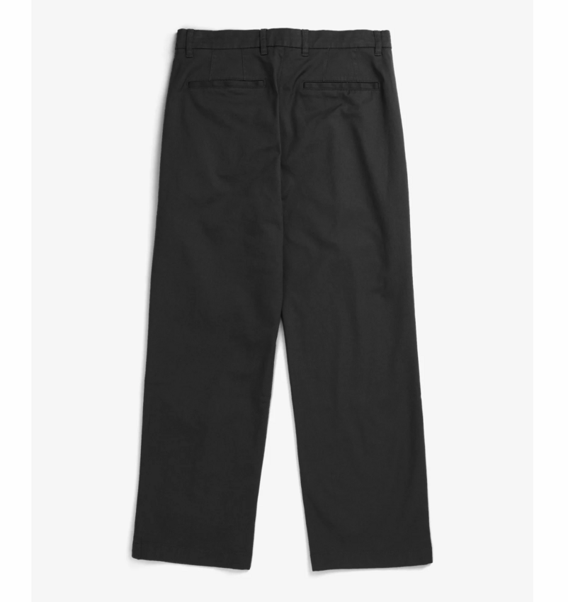 Norse Projects  Hestur Relaxed Twill Pleated Trouser Black