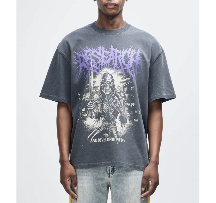 Deus Ex Machina Metal Fabricator Tee Anthracite