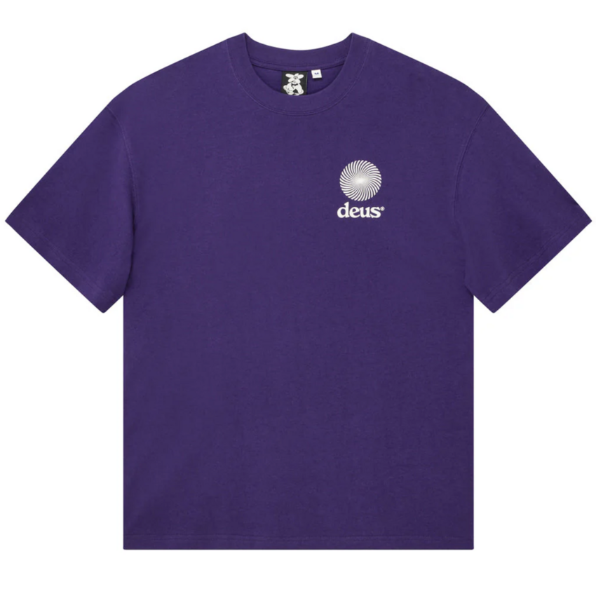 Deus Ex Machina Strata Tee Dirty Violet Indigo