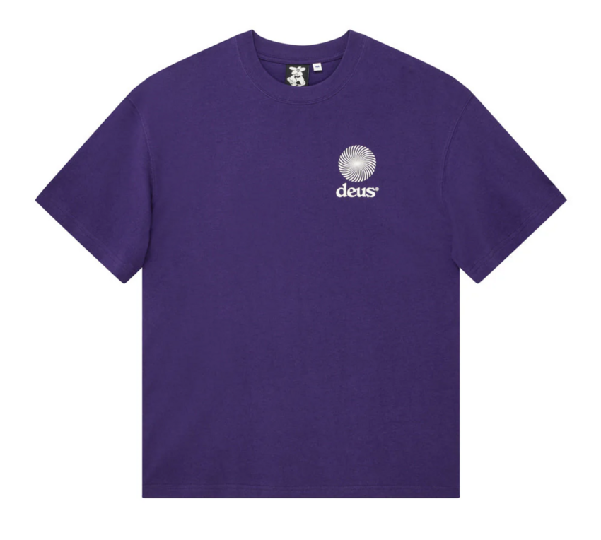 Deus Ex Machina Strata Tee Dirty Violet Indigo