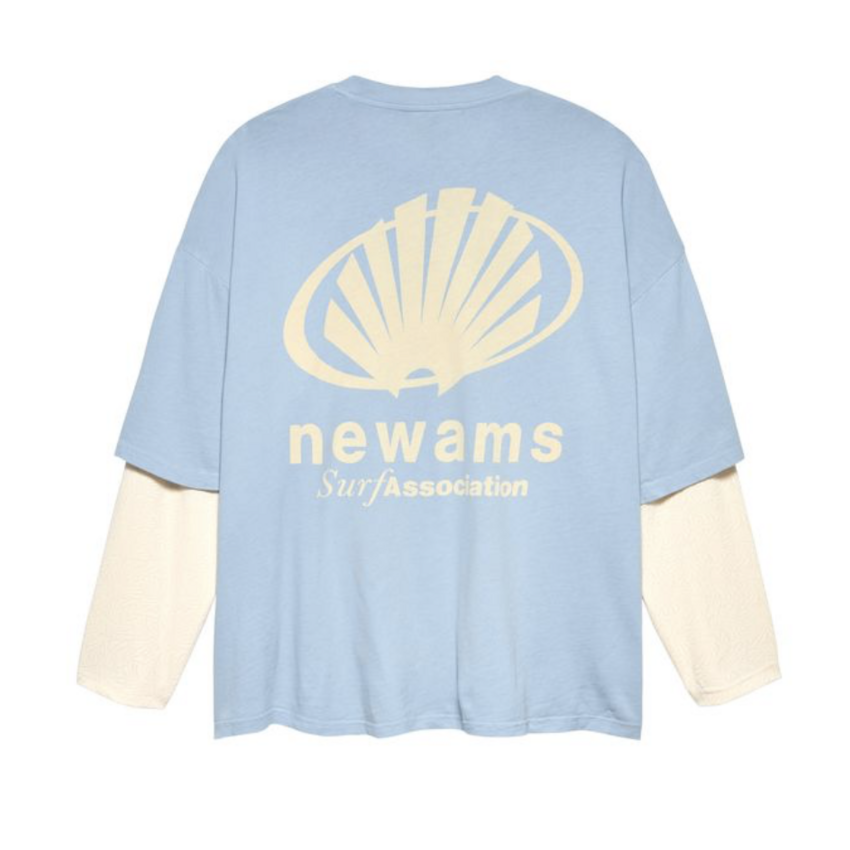 New Amsterdam Surf Association  Corporate Logo Longsleeve Baby Blue