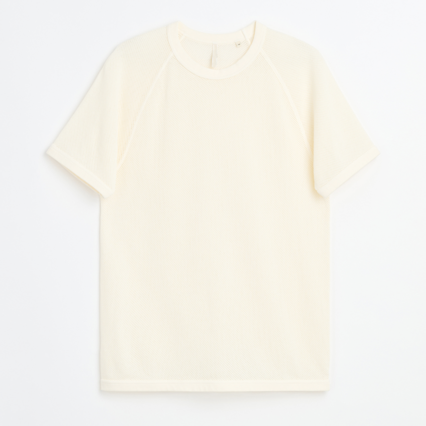 Sunflower Mesh Raglan Tee Off White