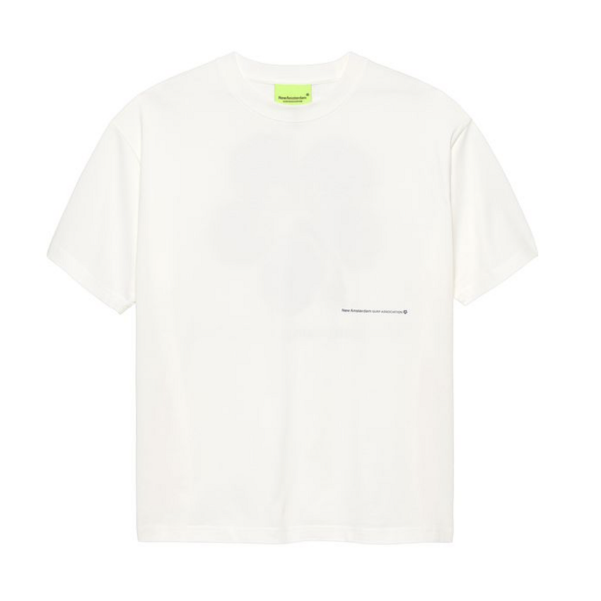 New Amsterdam Surf Association  Hibiscus Tee Washed White