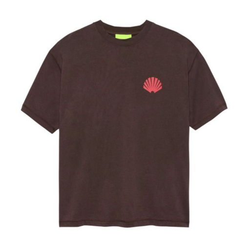 New Amsterdam Surf Association  Logo Tee Walnut/Deep Red
