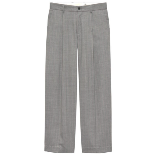 New Amsterdam Surf Association  After Trousers Wool Grey W/Pink Pinstripes