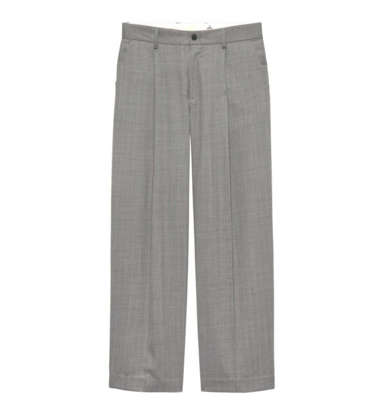 New Amsterdam Surf Association  After Trousers Grey W/ Pink Pinstripes