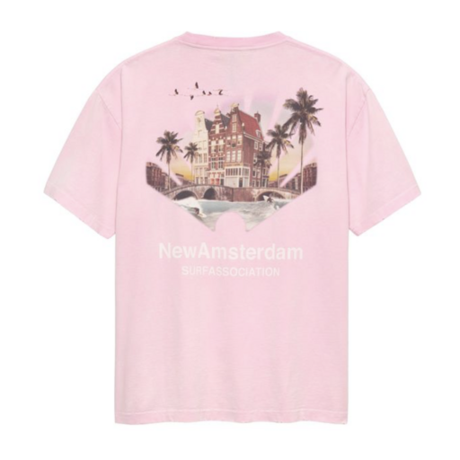 New Amsterdam Surf Association  Tropical Tee Pink Lady